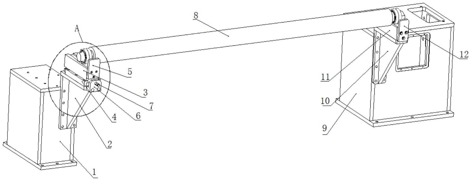 一种铜箔分切机放卷延长架机构的制作方法