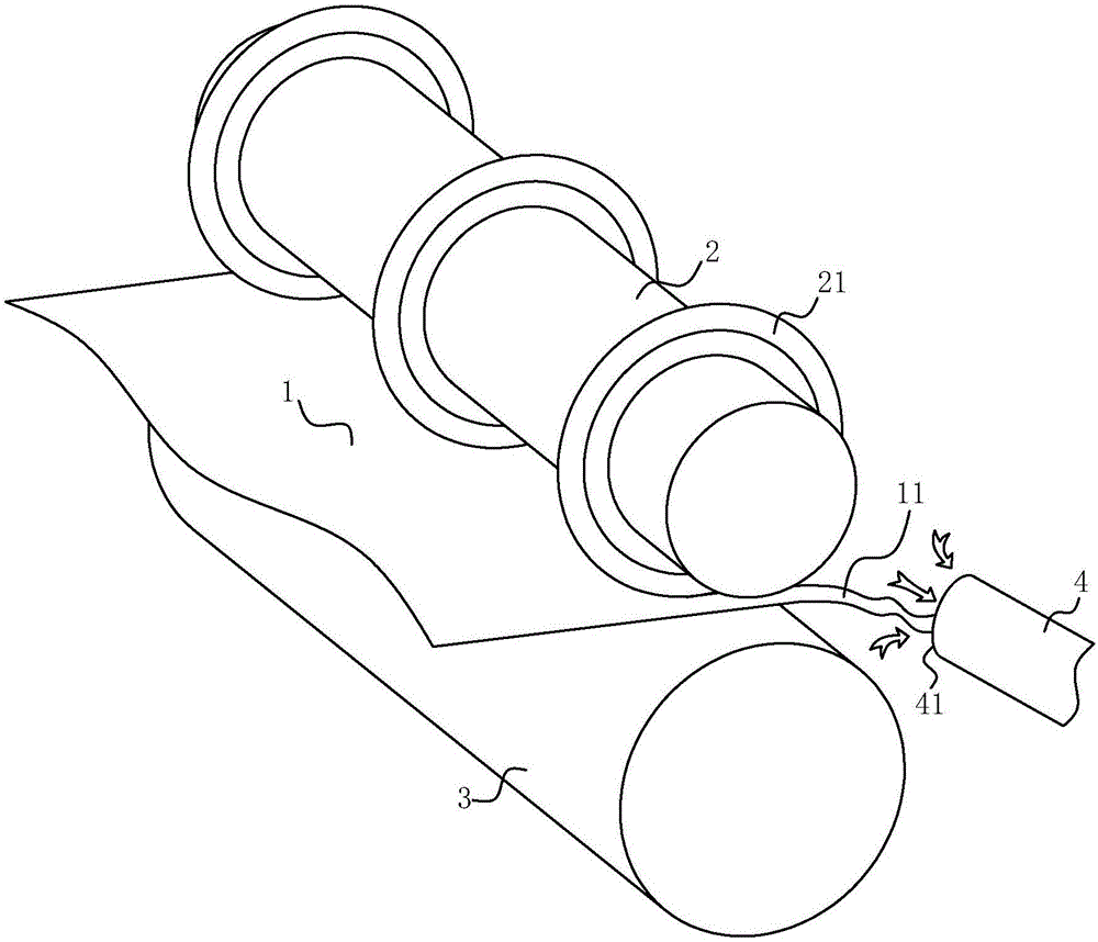 分切机及其边料回收装置的制作方法