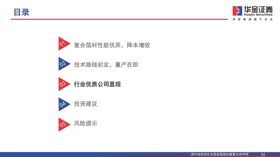 复合铜箔行业研究报告：复合箔材产业化进程加速，量产在即